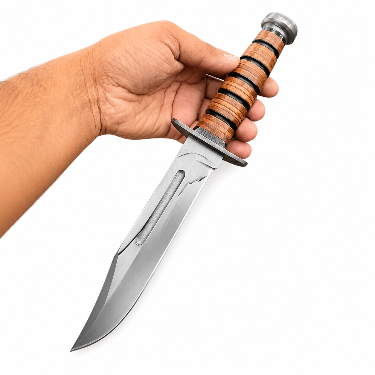 Best KA-BAR Knife – Full-Size USMC Knife with Leather Sheath Unique Blades Runner