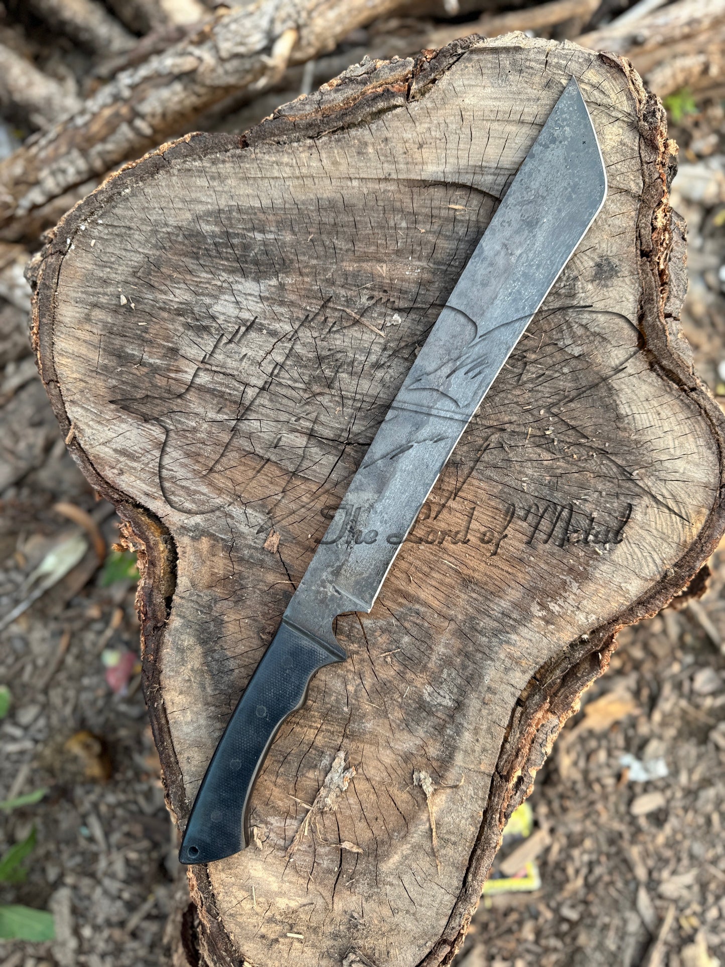 Modern Tactical Machete with Angled Tip and Full Tang Handle Unique Blades Runner