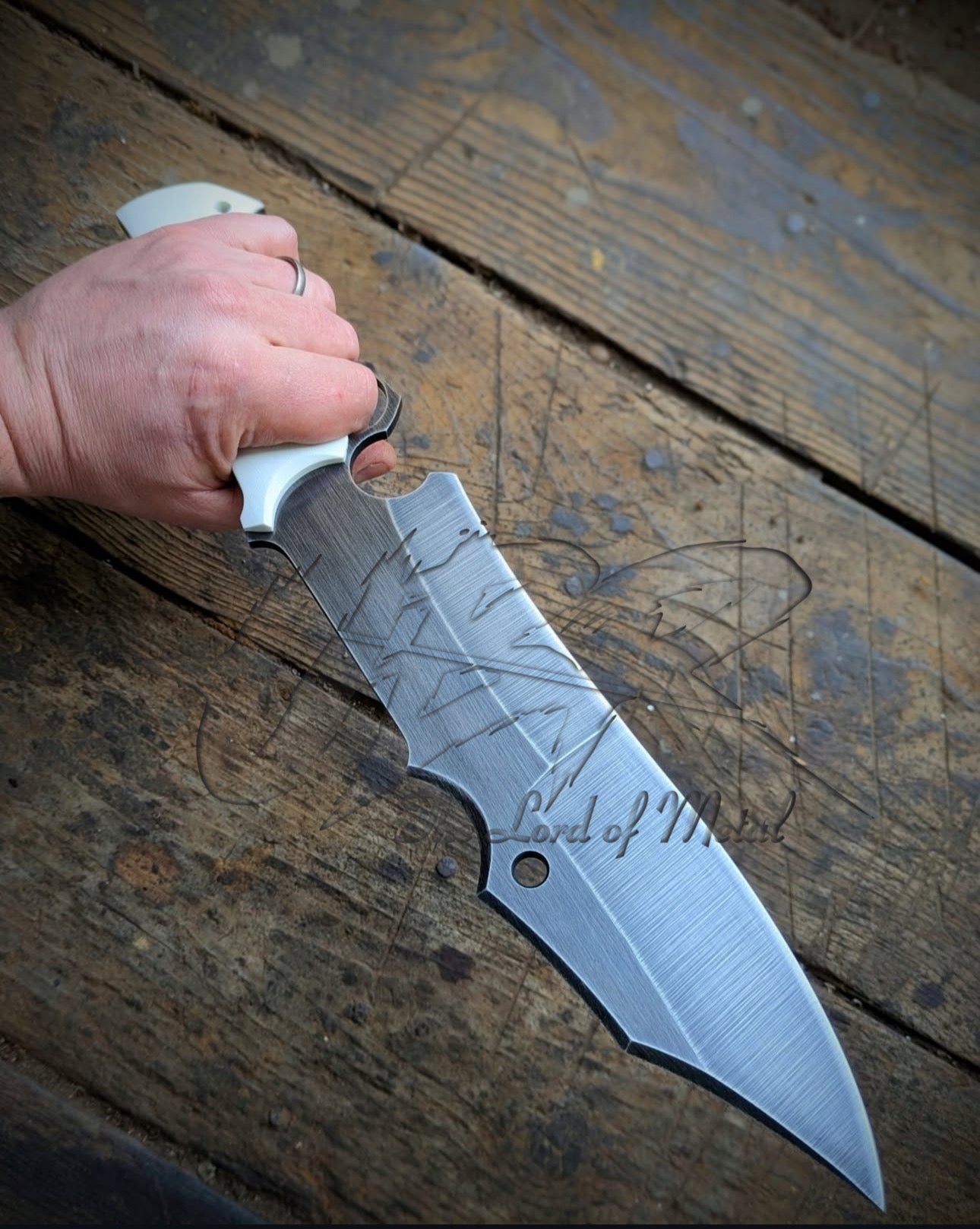 Custom Handmade Stainless Steel Bowie Knife | Hunting Knife with Sheath Unique Blades Runner