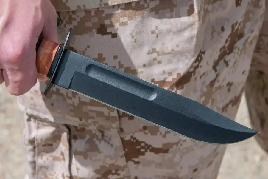 KA-BAR Knife – Full Size US Marine Corps Knife with Leather Sheath | Best KA-BAR Knife Unique Blades Runner