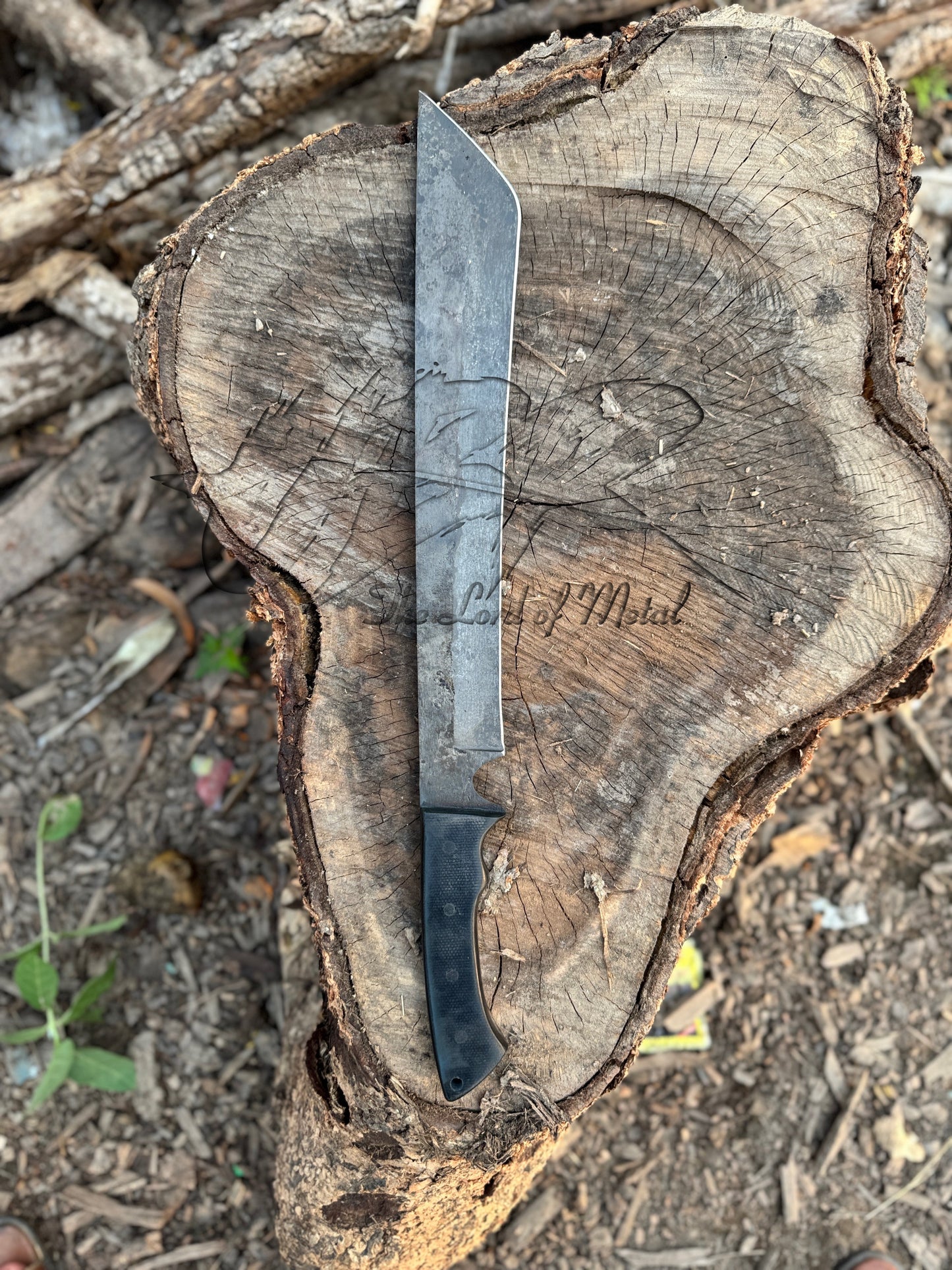 Modern Tactical Machete with Angled Tip and Full Tang Handle Unique Blades Runner