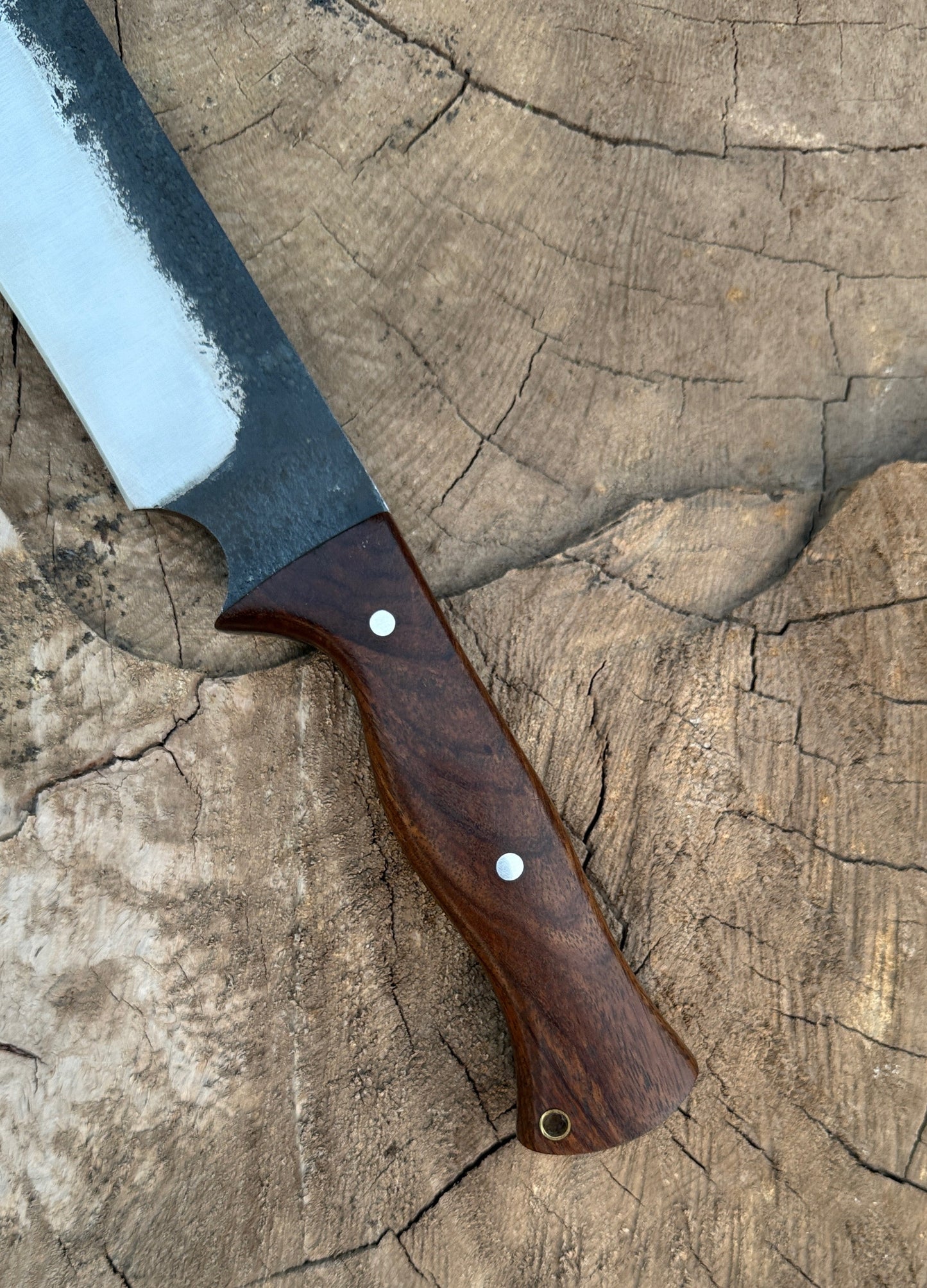 Hand Forged Bowie Knife | High Carbon Steel Hunting Knife with Wooden Handle Unique Blades Runner