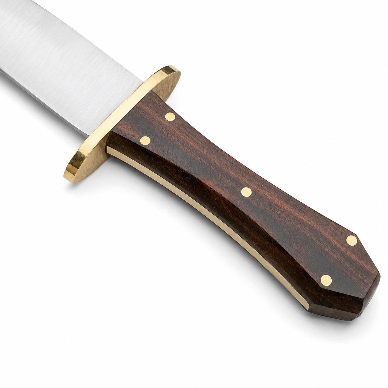 Coffin Handle Bowie Knife – Handmade Large Fixed Blade with Wood Handle Unique Blades Runner