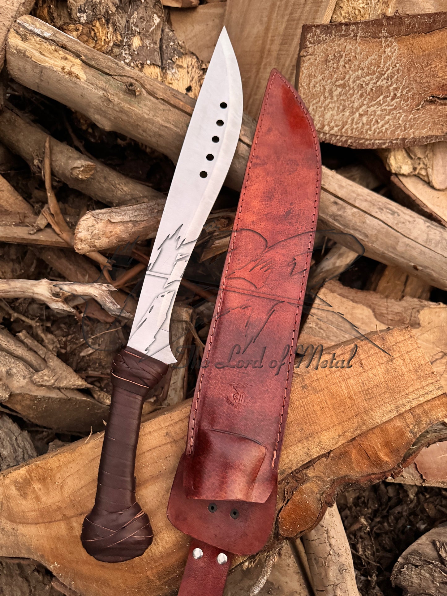 The Book of Eli Machete with High Carbon Steel Blade & Leather Handle - Collectible Unique Blades Runner