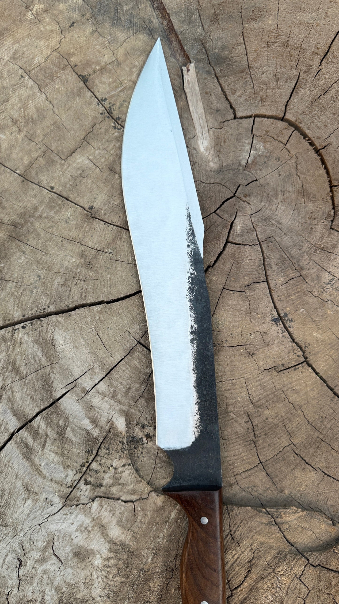 Hand Forged Bowie Knife | High Carbon Steel Hunting Knife with Wooden Handle Unique Blades Runner