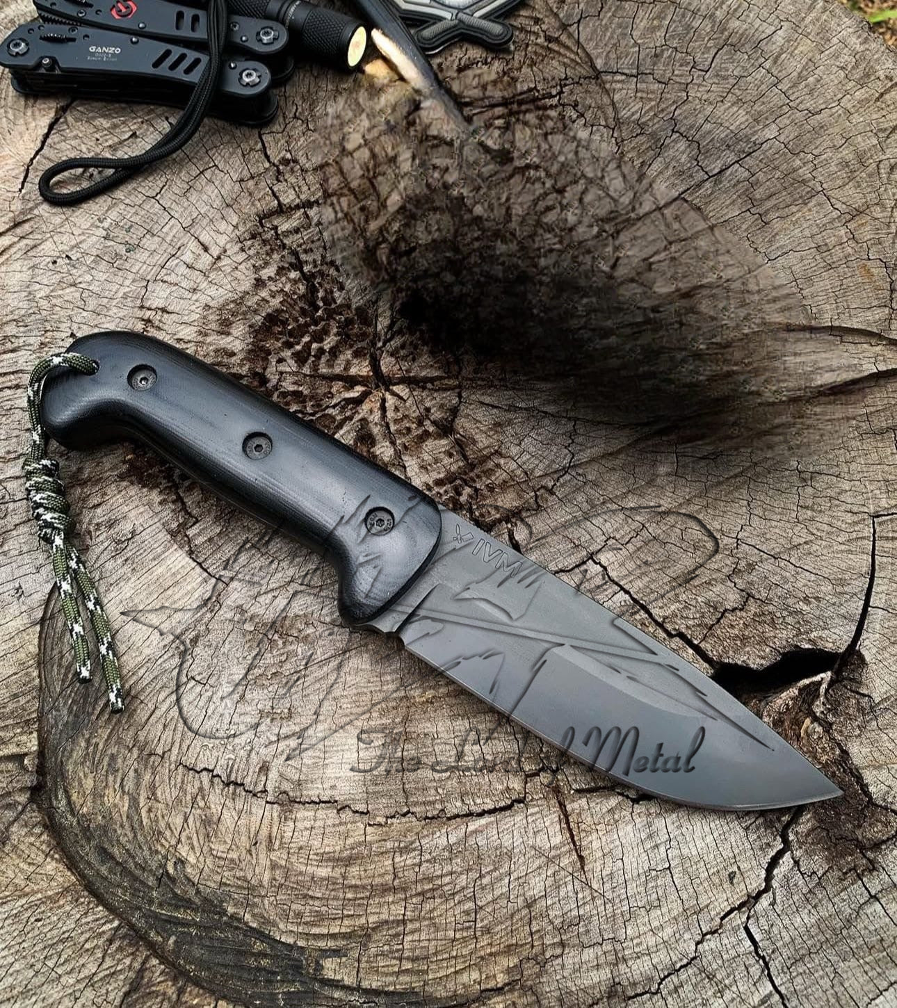 Drop Point Tactical Knife – G10 Handle, Paracord Grip, Survival Ready Unique Blades Runner