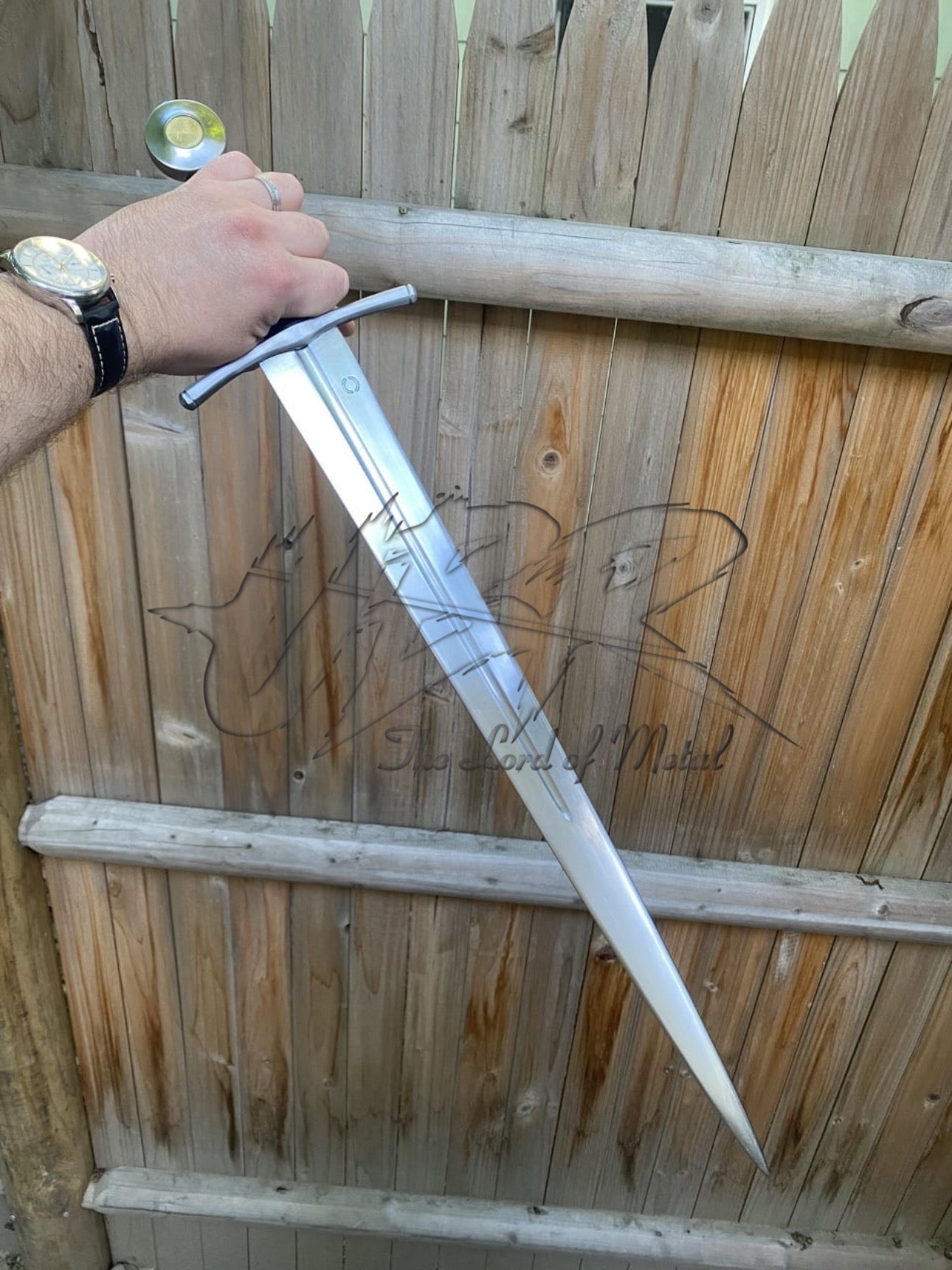 Custom Handmade Medieval Arming Sword With Brass Pommel & Leather Grip Unique Blades Runner