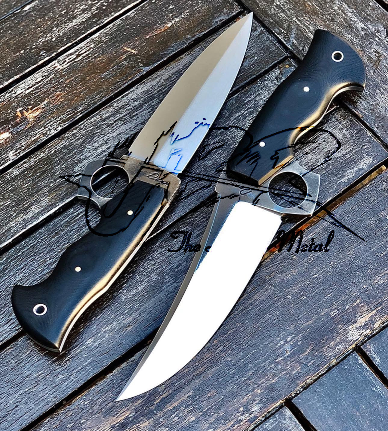 Custom Fixed Blade Tactical Knife Set | Full Tang G10 Handle by UBR Unique Blades Runner