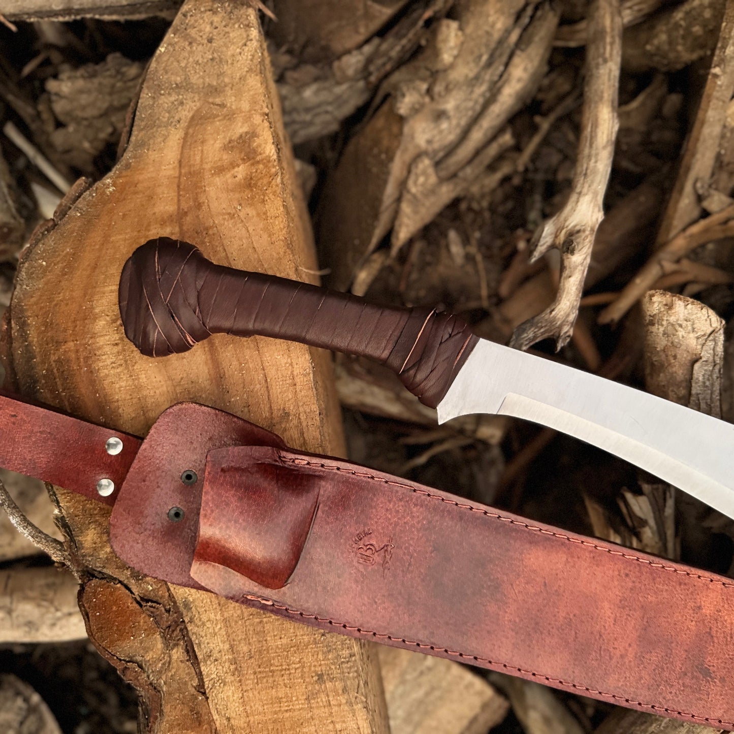 The Book of Eli Machete with High Carbon Steel Blade & Leather Handle - Collectible Unique Blades Runner