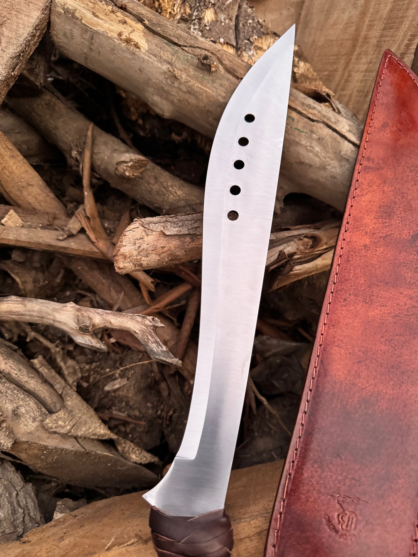 The Book of Eli Machete with High Carbon Steel Blade & Leather Handle - Collectible Unique Blades Runner