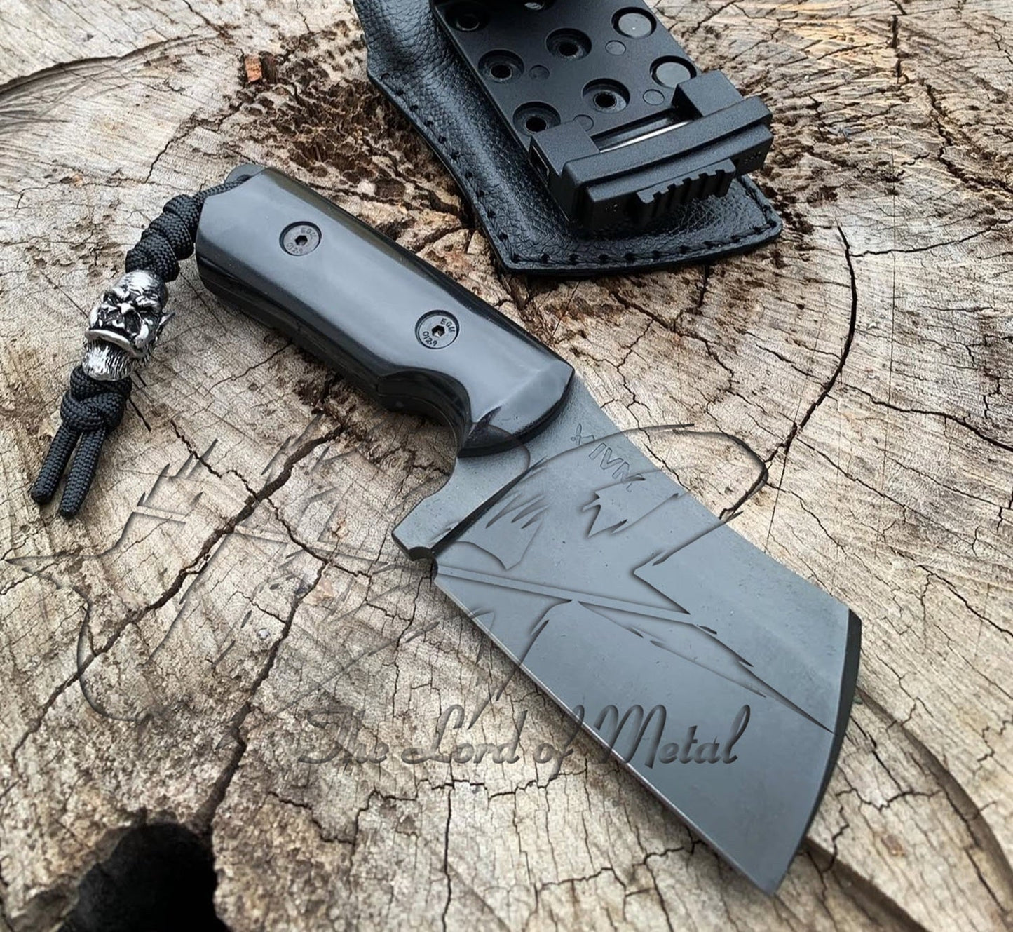 Compact Cleaver Knife Full Tang | Tactical Mini Blade with Sheath – UBR Unique Blades Runner