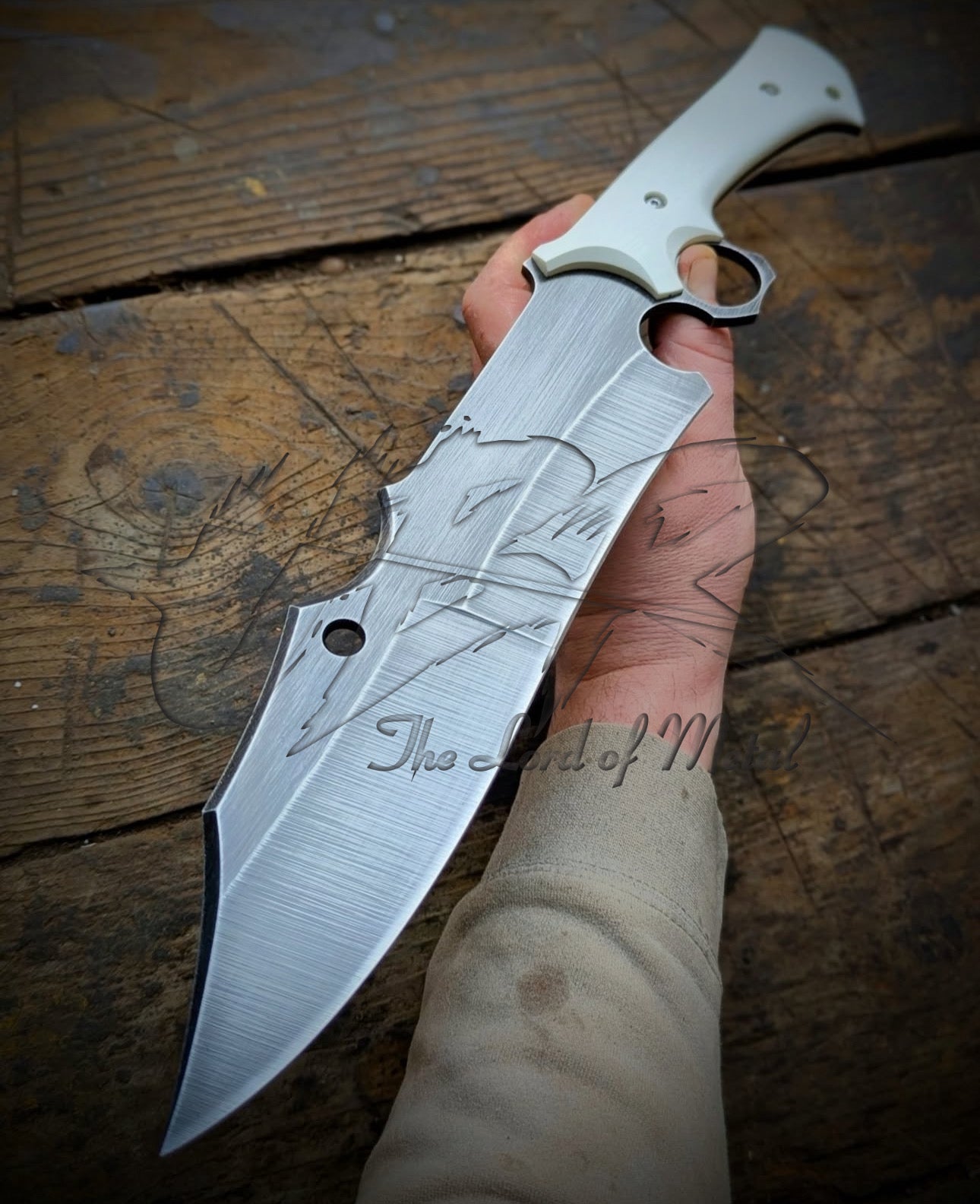 Custom Handmade Stainless Steel Bowie Knife | Hunting Knife with Sheath Unique Blades Runner