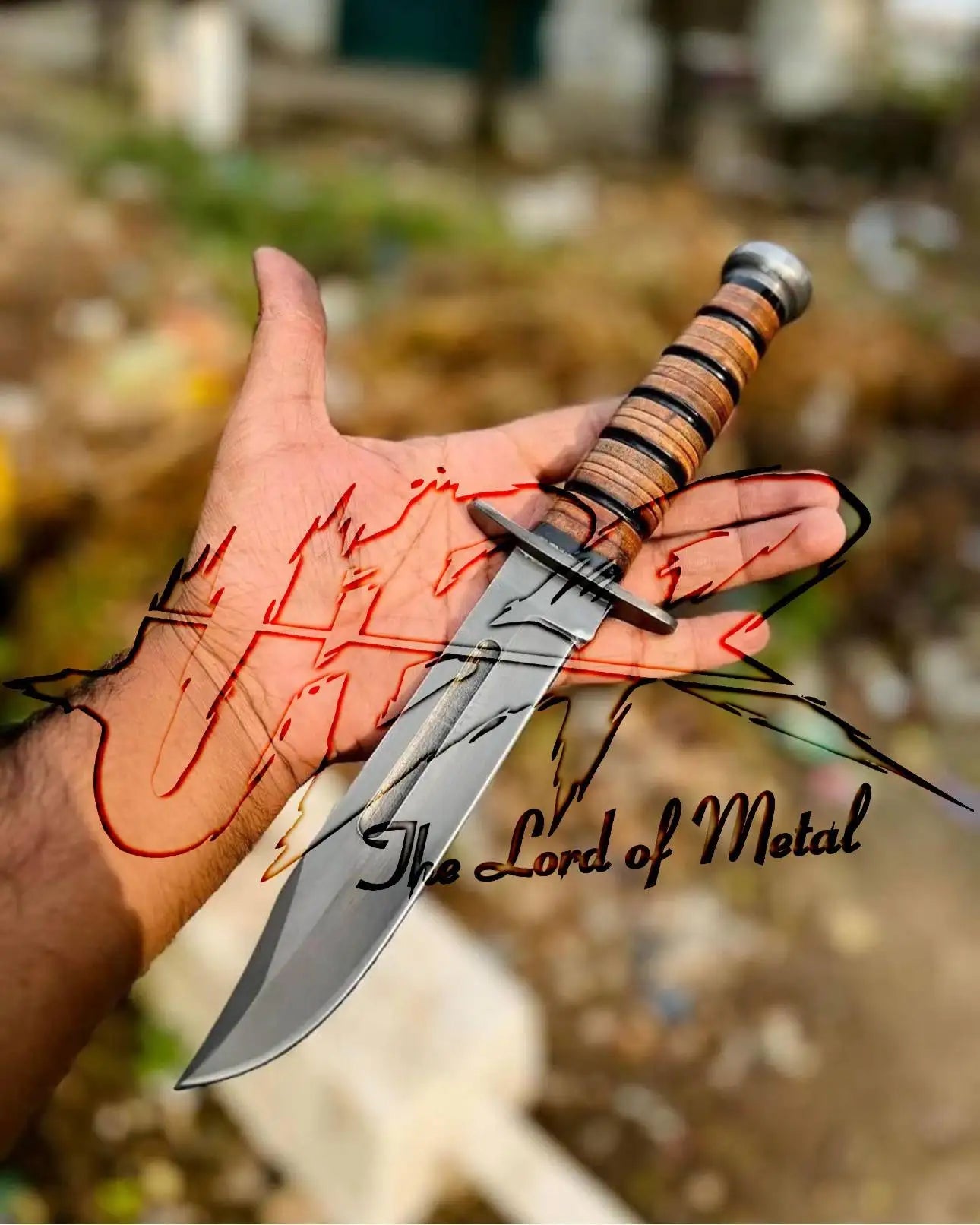 Custom Handmade Best KA-BAR Knife – Full-Size USMC Knife with Leather Sheath Unique Blades Runner