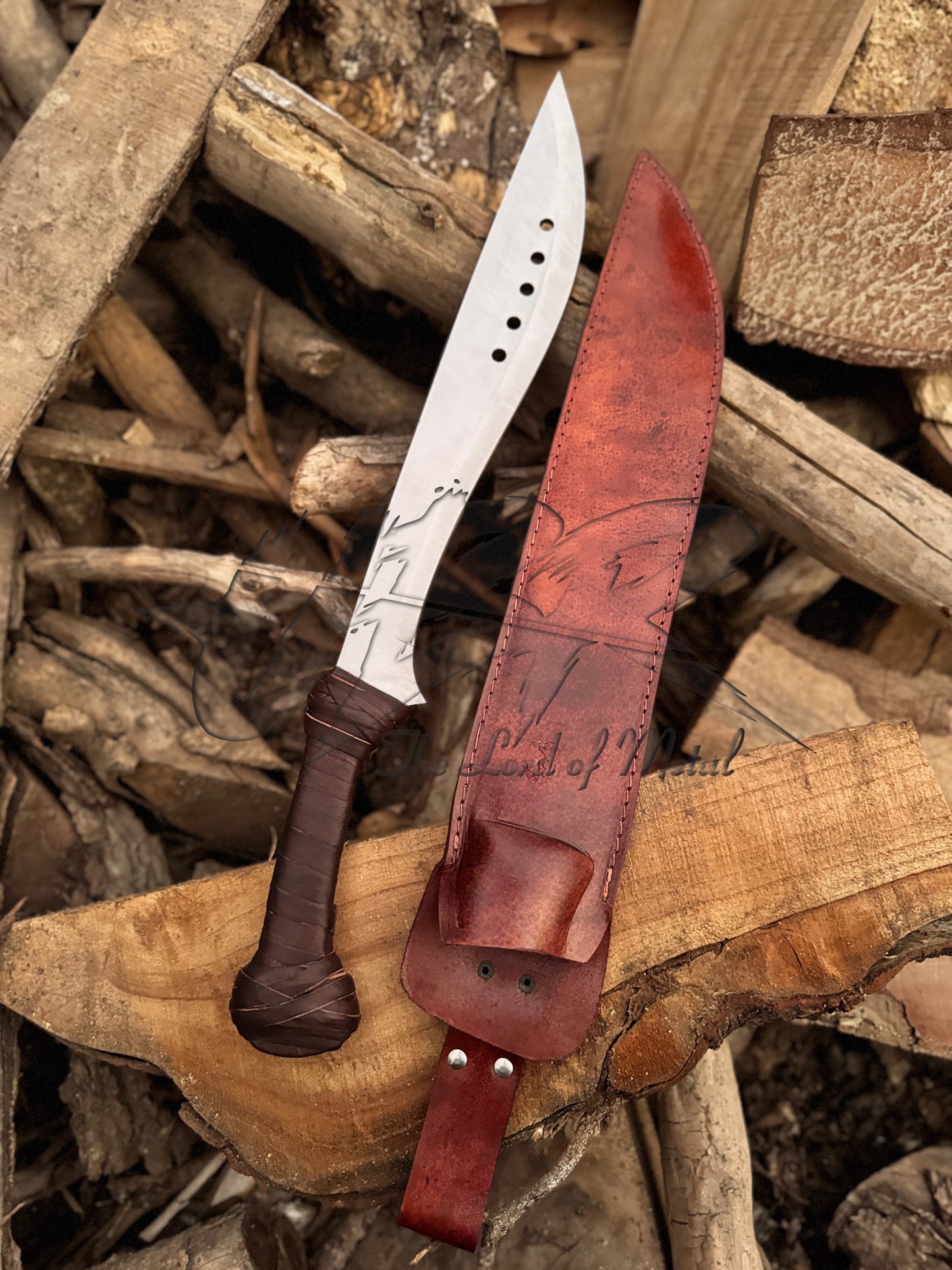 The Book of Eli Machete with High Carbon Steel Blade & Leather Handle - Collectible Unique Blades Runner