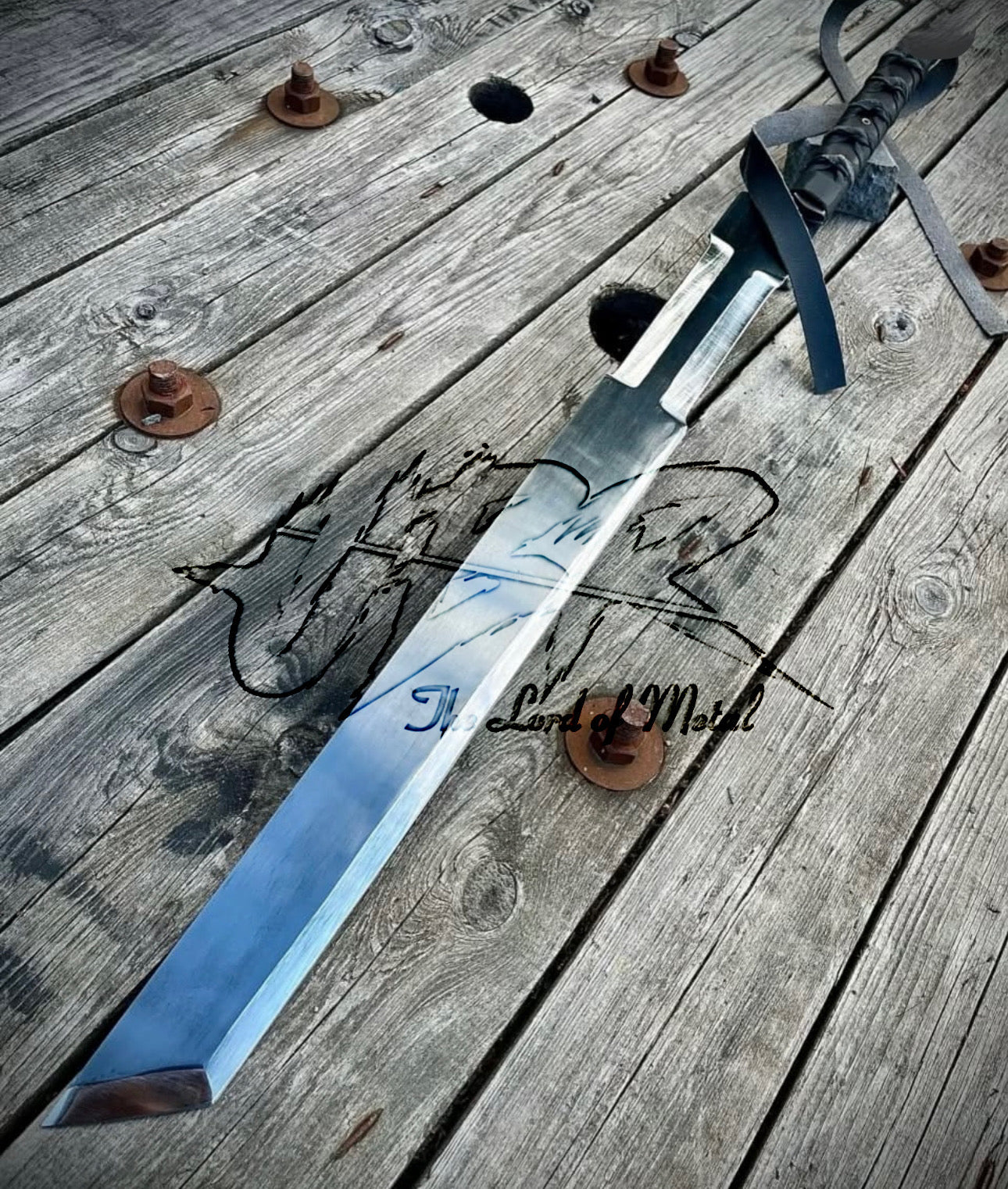 Final Fantasy Cloud Buster Sword Inspired Replica with Wrapped Handle Unique Blades Runner