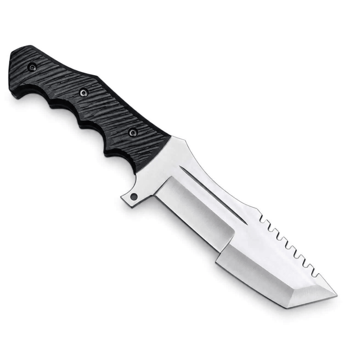 CSGO Huntsman Knife with D2 blade and Micarta handle