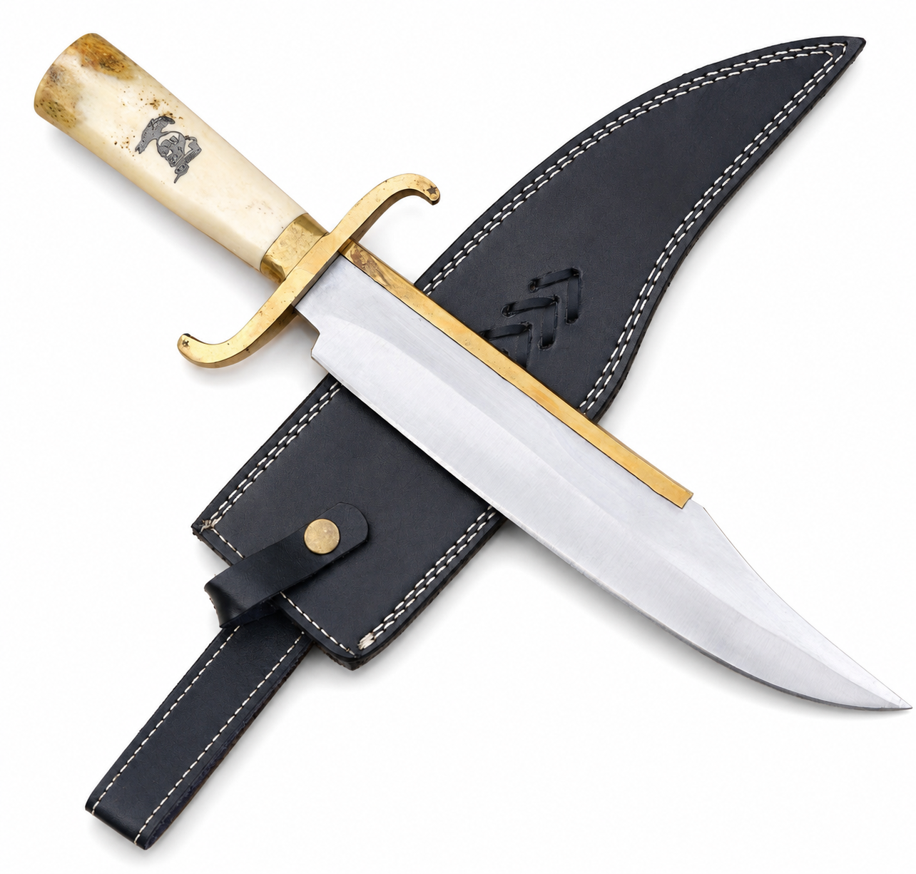 The Expendables Bowie Knife – Handmade Movie Inspired Fixed Blade with Bone Handle Unique Blades Runner