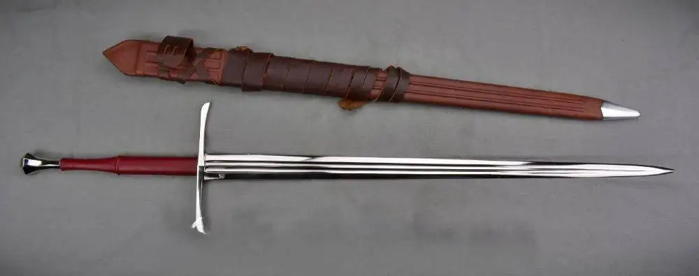 Darksword Olbrecht German Longsword with Sword Belt – Collectible Sword Unique Blades Runner
