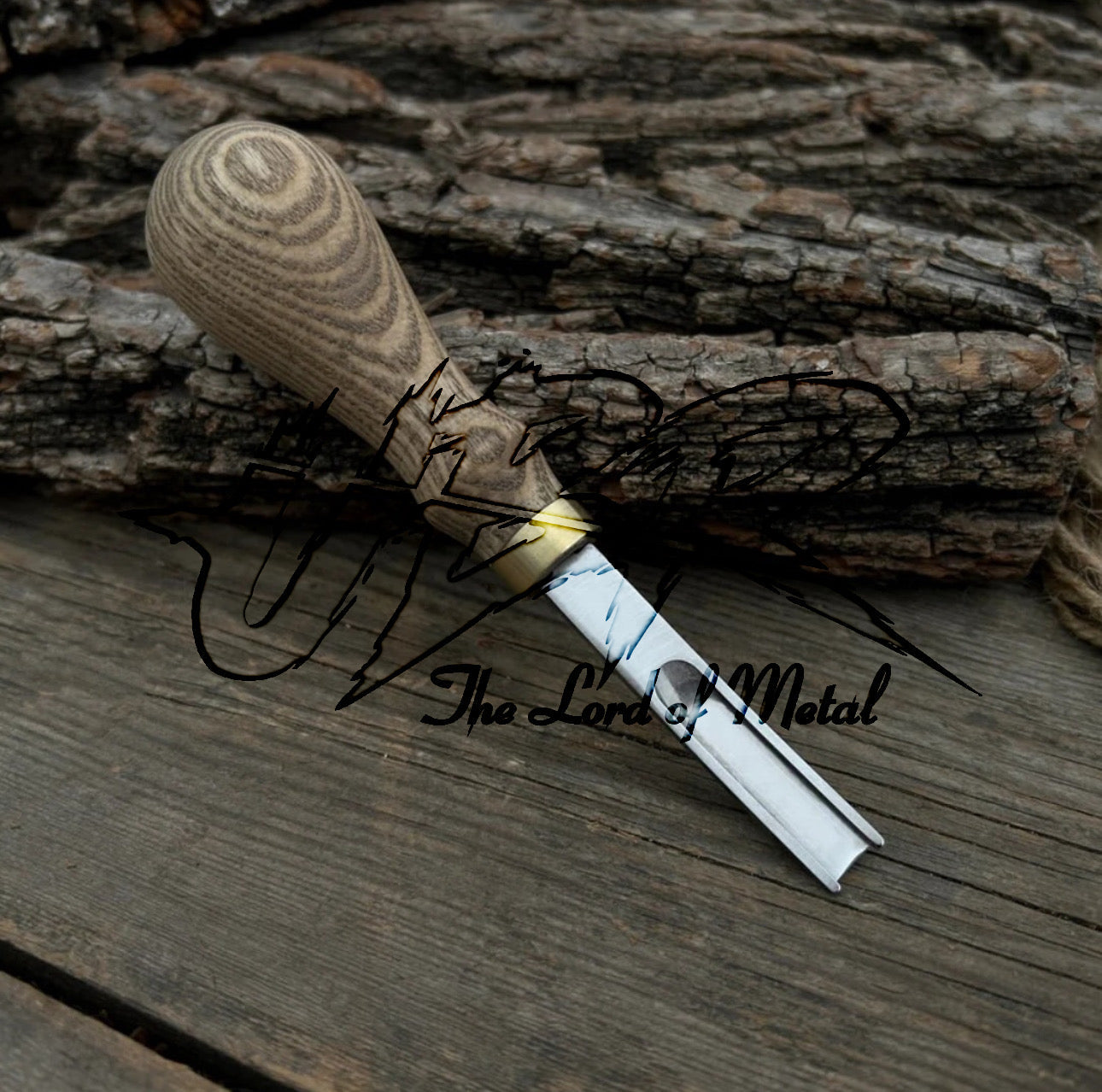 Handmade Leather Stitching Awl with Wood Handle – Crafting Tool for Leatherwork Unique Blades Runner
