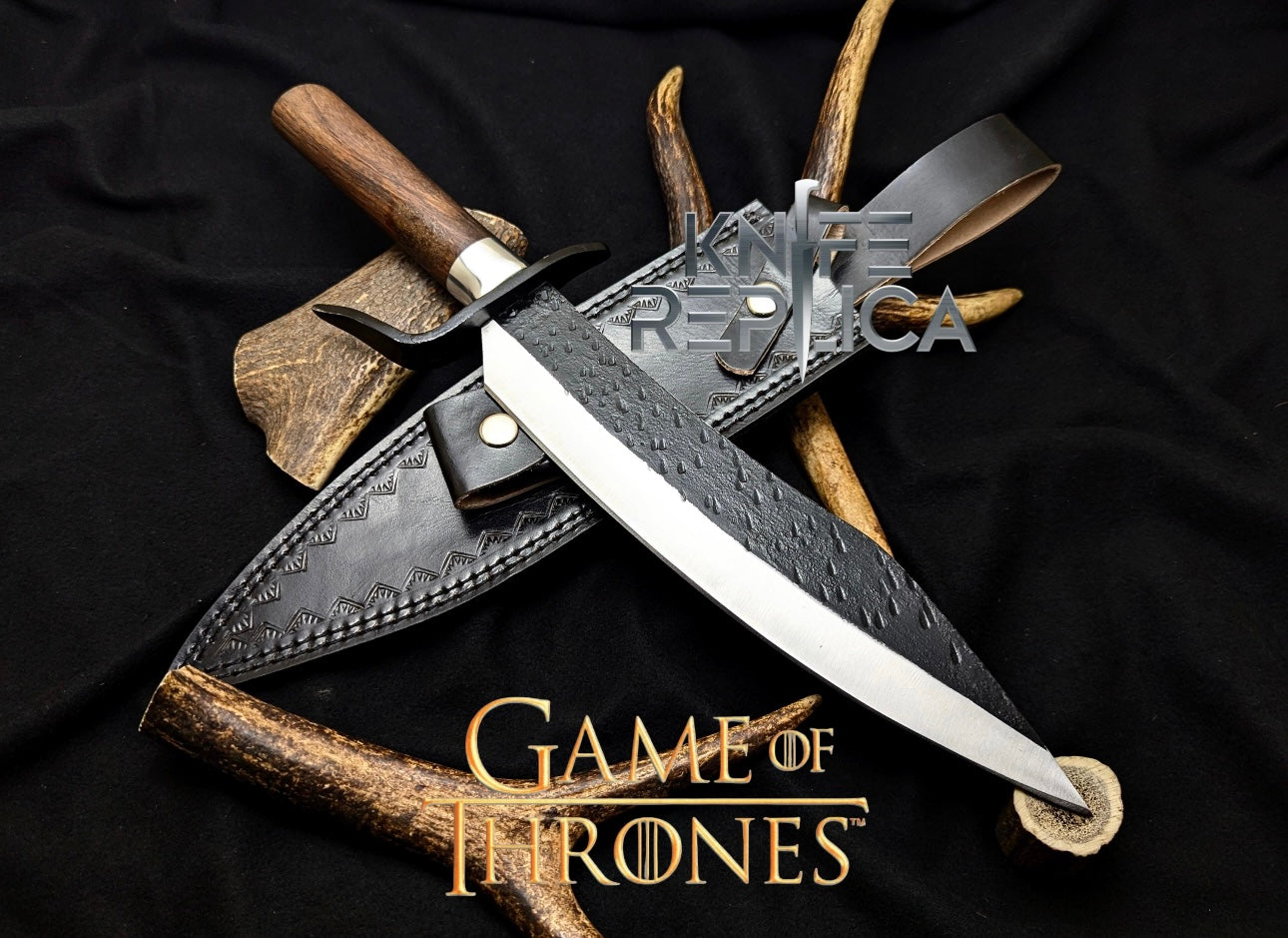Game OF Thrones Knife - Carbon Steel Blade With Leather Sheath Unique Blades Runner