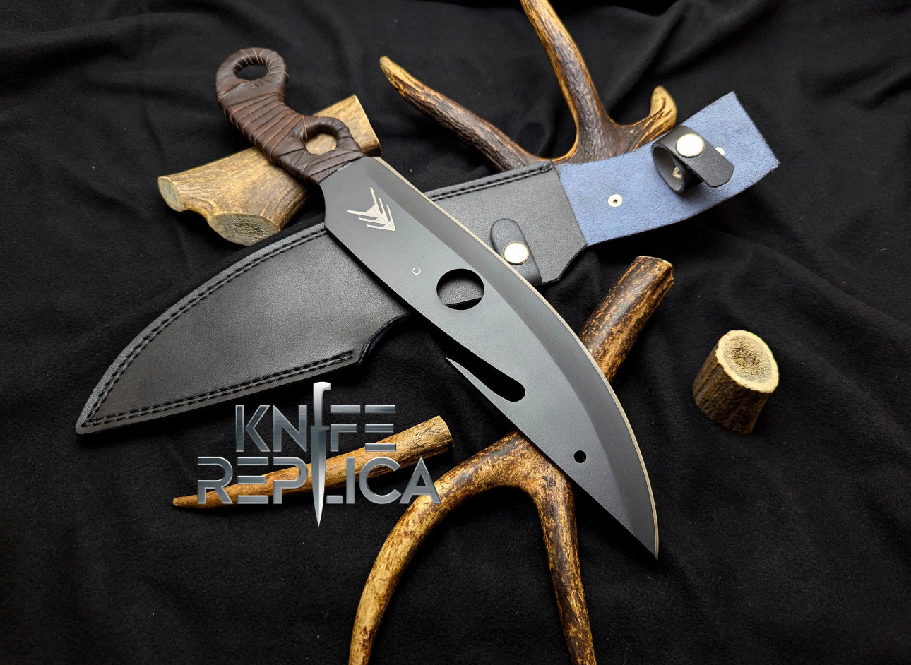 Destiny 2 knife - Hunting Gaming Knife Replica With High carbon Steel Blade And Micarta Handle Unique Blades Runner