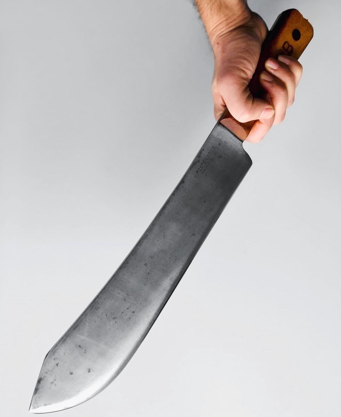 18" Midcentury Foster Bros Cleaver High Carbon Steel Lamb Splitter Unique Blades Runner