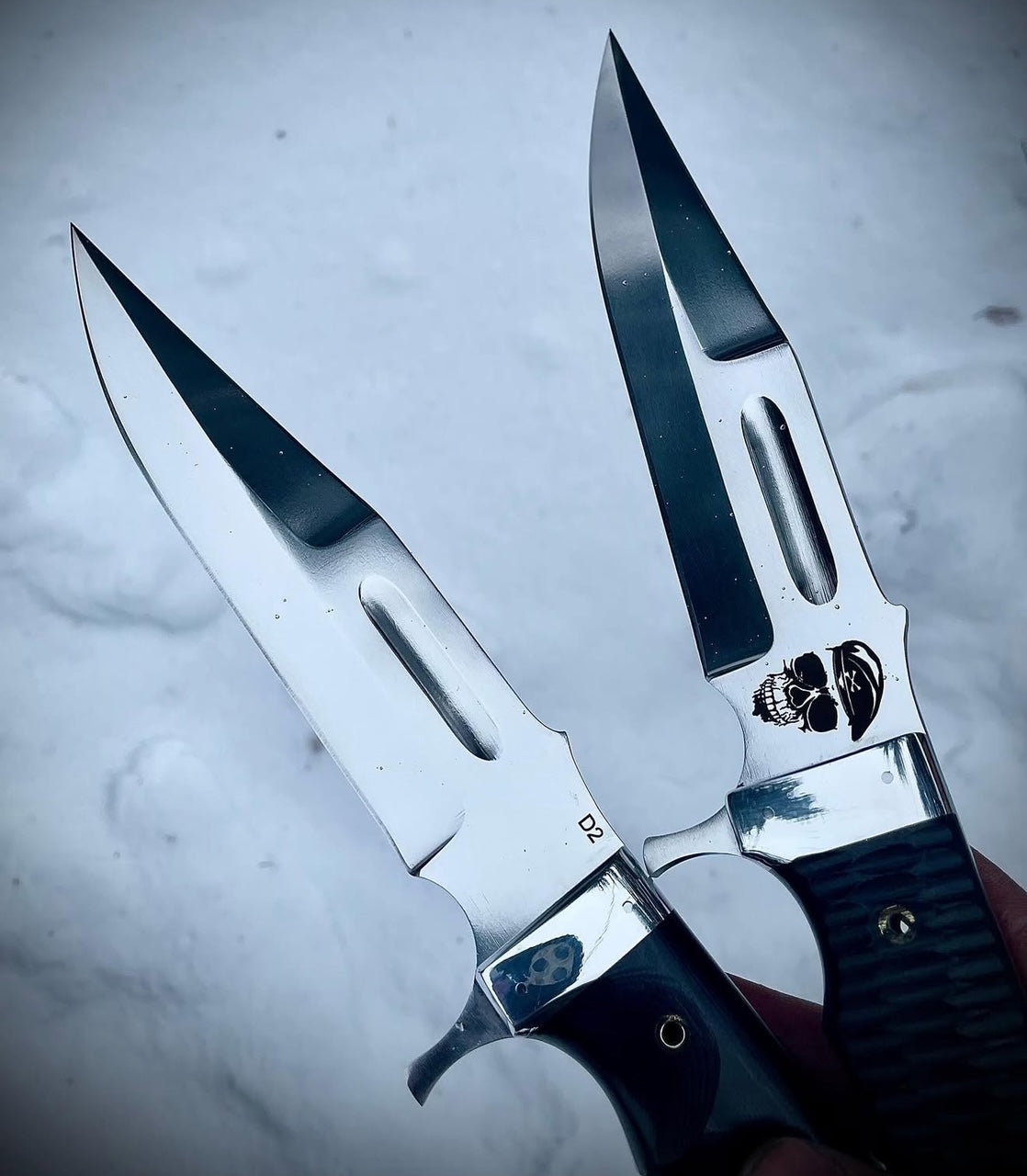 Rambo Last Blood Bowie Knife Set | Custom Handmade D2 Steel Knives with Sheath Unique Blades Runner