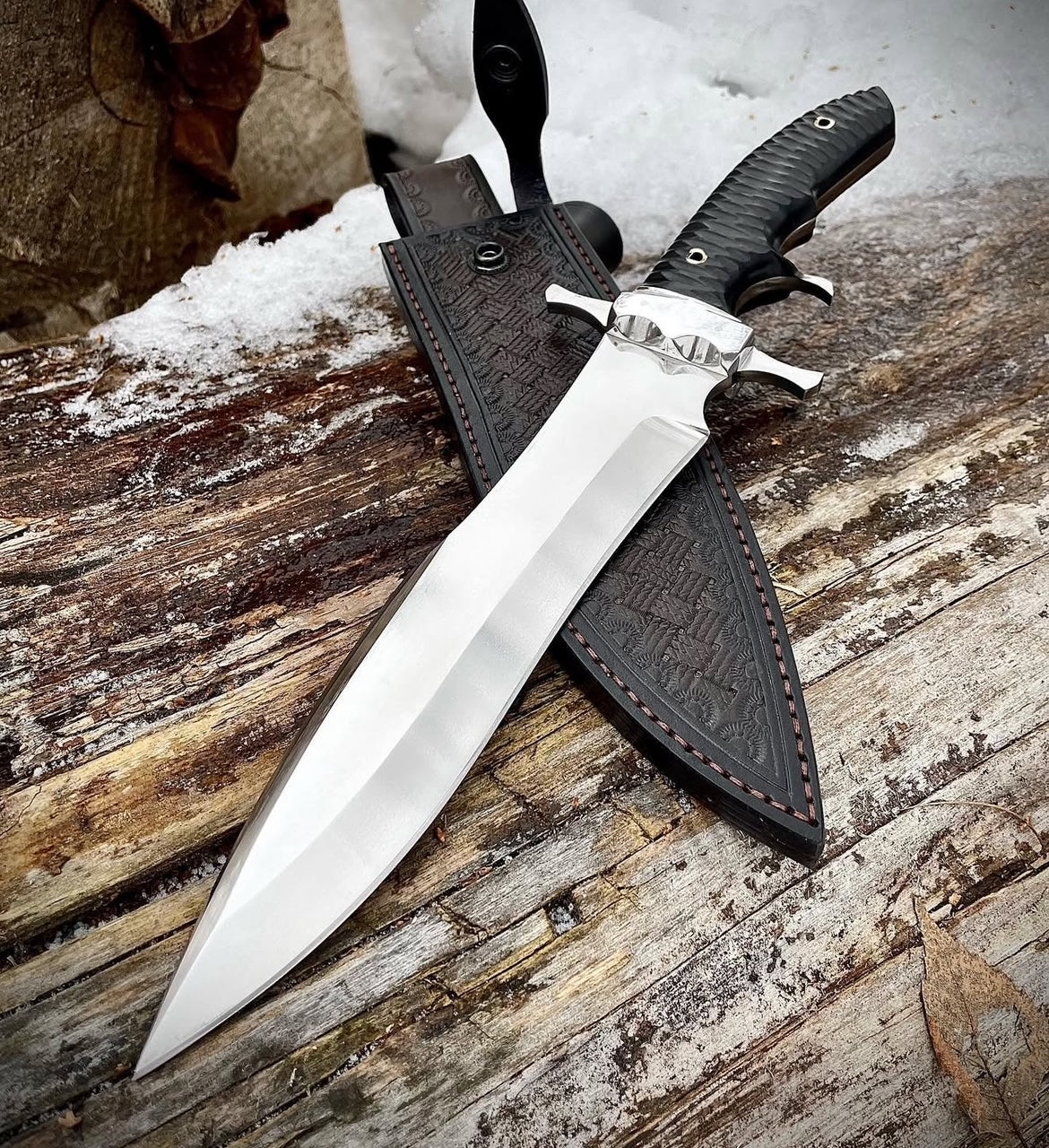 Rambo Last Blood Bowie Knife | Handmade Survival Hunting Knife with Sheath Unique Blades Runner