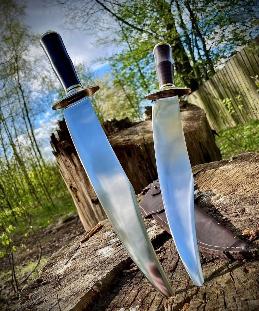 Colonel James Bowie Knife | Handmade Mirror Polish Classic Bowie with Sheath Unique Blades Runner
