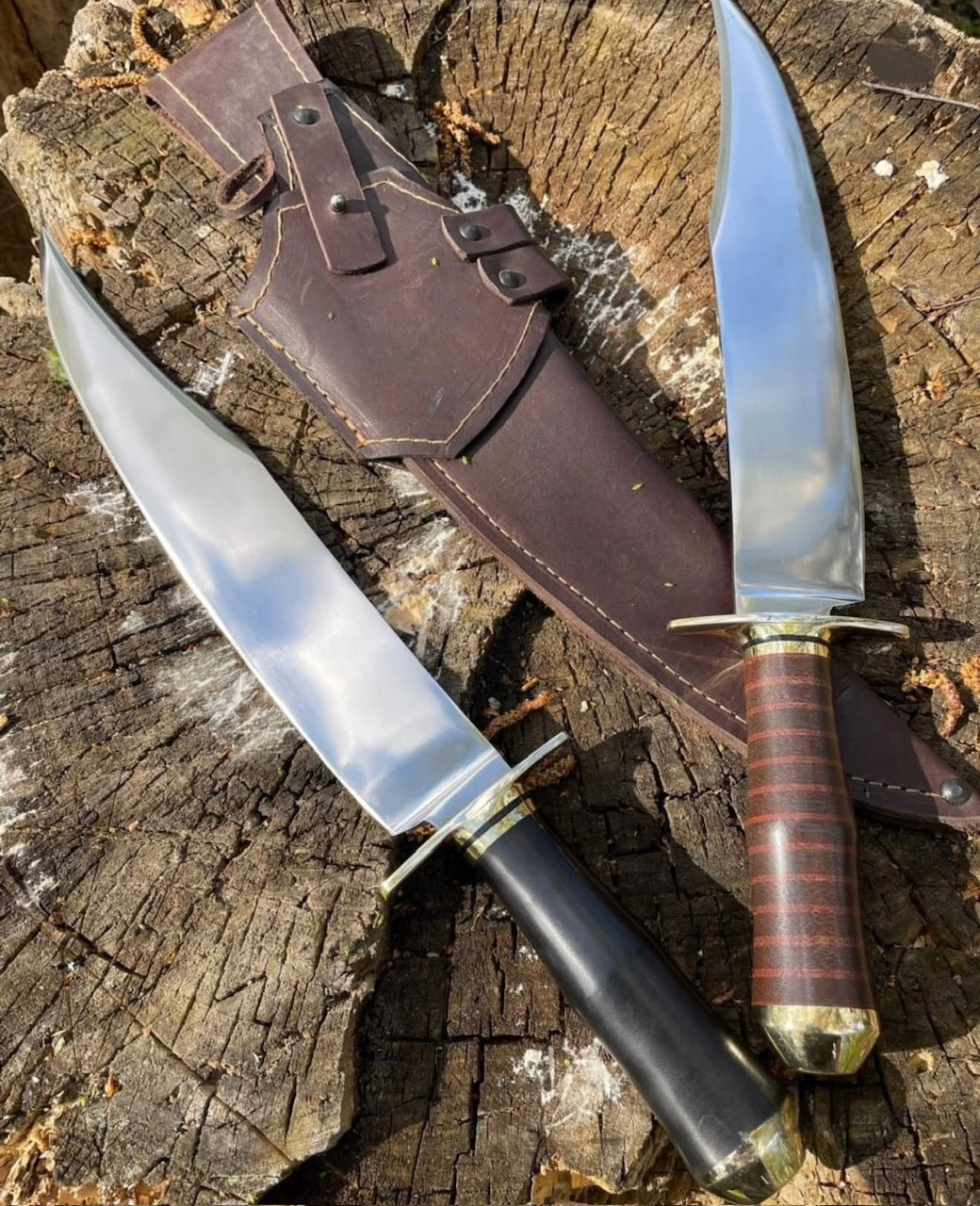 Colonel James Bowie Knife | Handmade Mirror Polish Classic Bowie with Sheath Unique Blades Runner