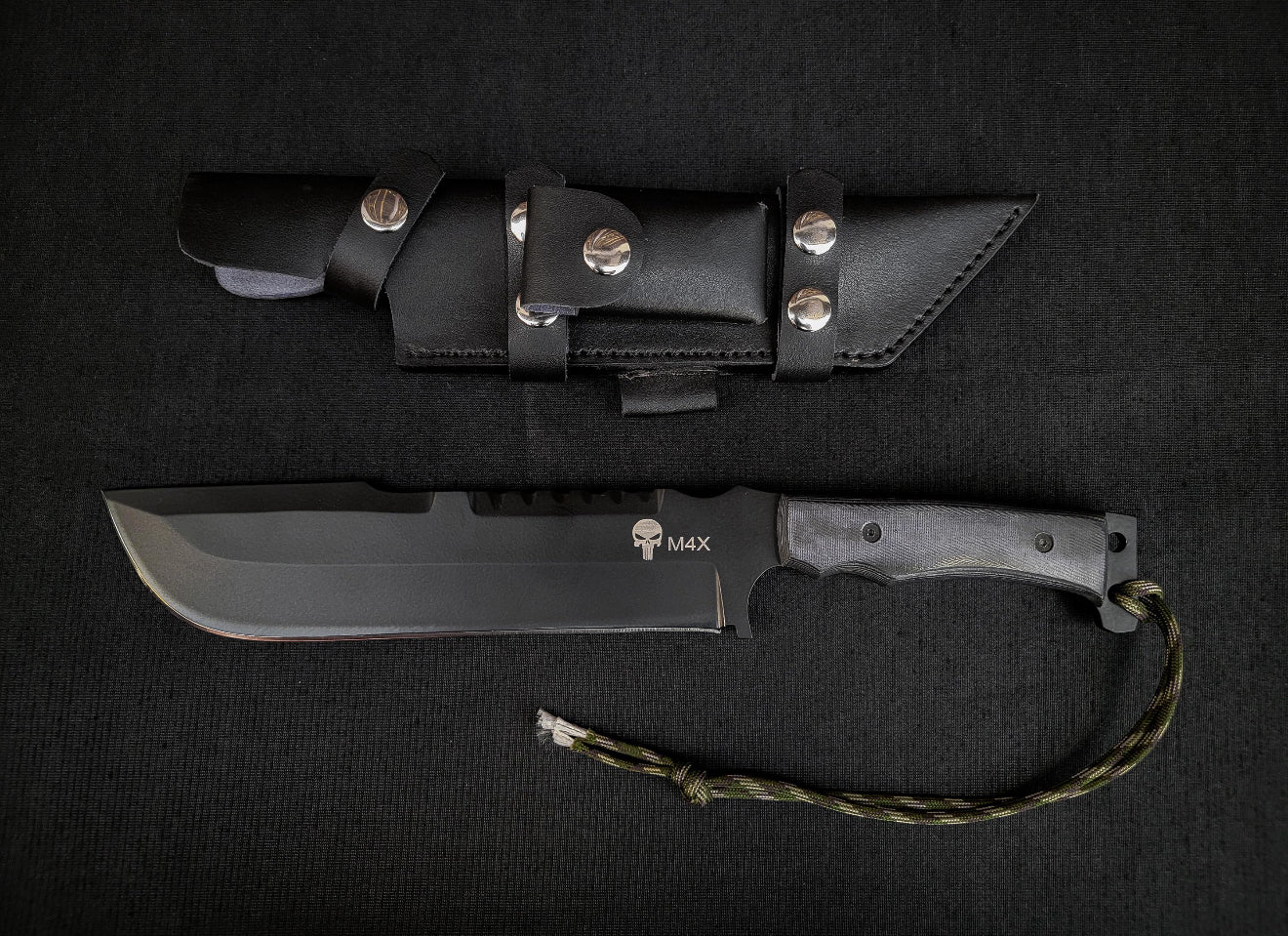 M4X Punisher Knife | Handmade Carbon Steel Knife with Sheath Unique Blades Runner