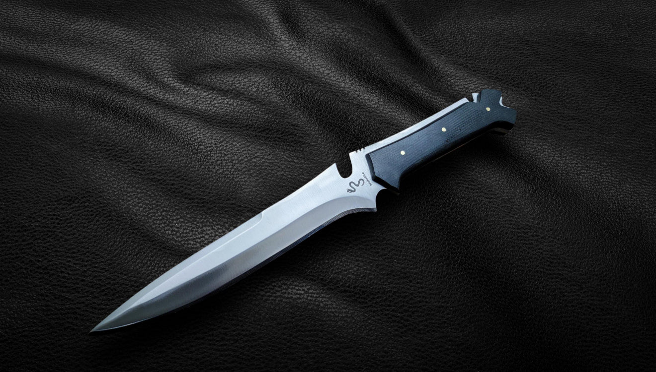 Jack Krauser Knife Replica | Resident Evil 4 Inspired Handmade Blade with Leather Sheath Unique Blades Runner