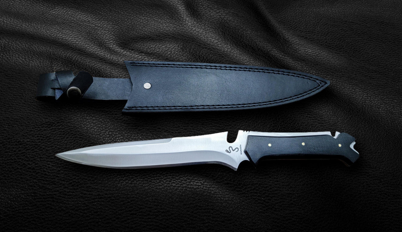 Jack Krauser Knife Replica | Resident Evil 4 Inspired Handmade Blade with Leather Sheath Unique Blades Runner