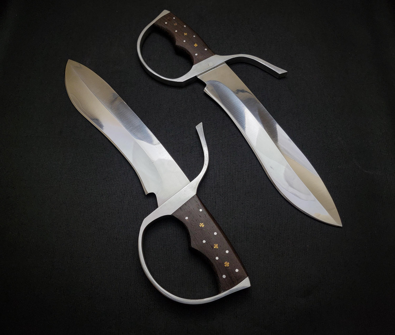 Wing Chun knife | IP Man Movie Knife Pair with Leather Sheath Unique Blades Runner