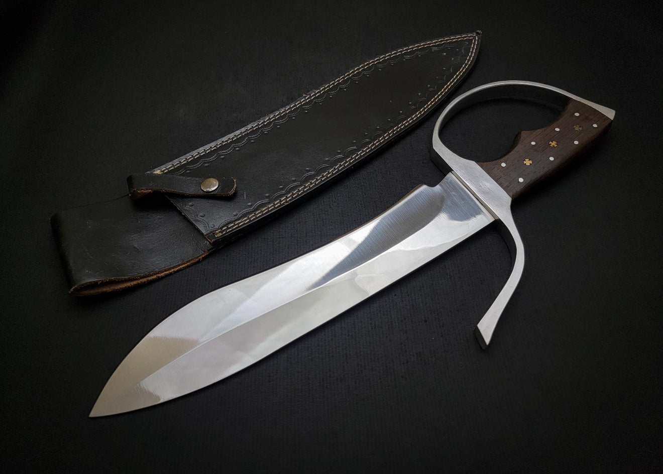 Wing Chun knife - IP Man Movie Knife Replica with Leather Sheath Unique Blades Runner