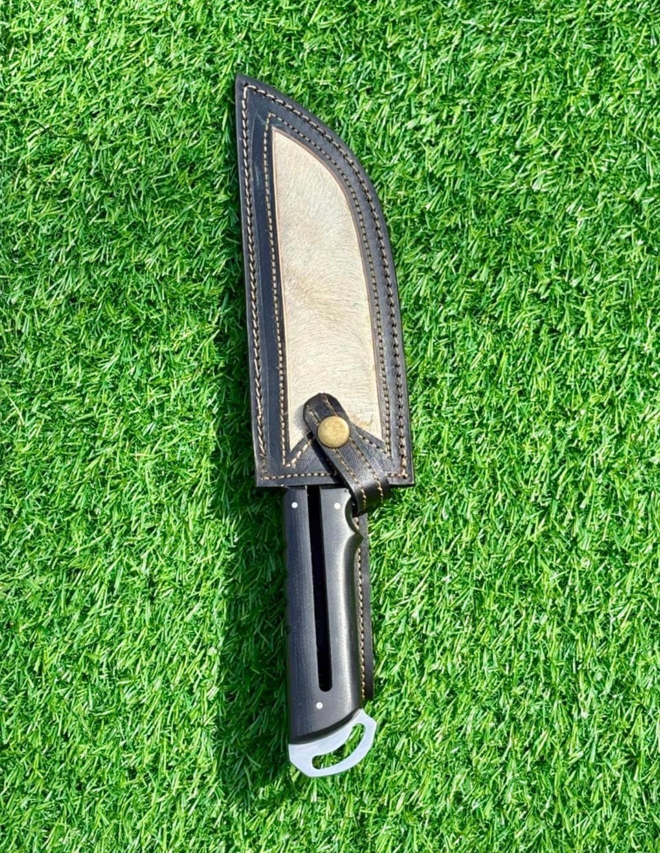 Cyberpunk Knife | Handmade Futuristic Knife with Leather Sheath Unique Blades Runner