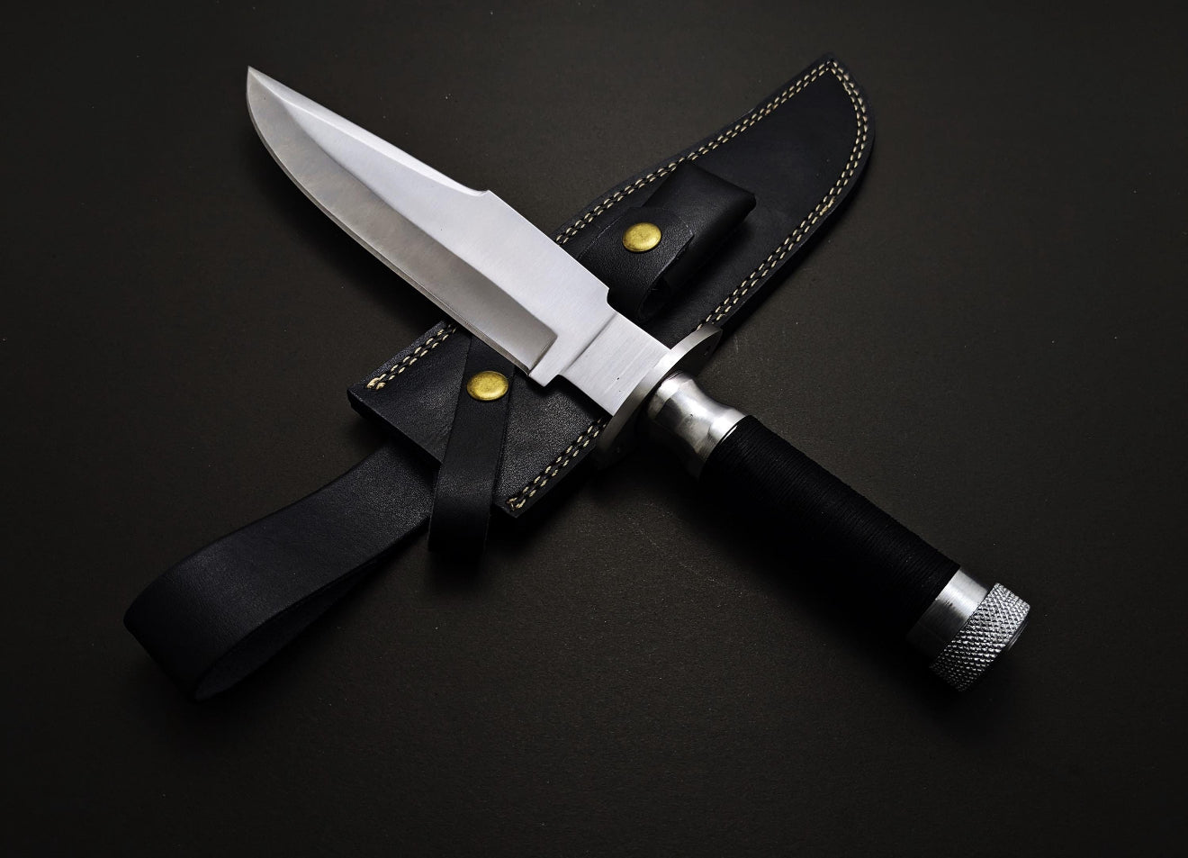 Jack Crain Predator Knife | Handmade Movie Replica with Leather Sheath Unique Blades Runner
