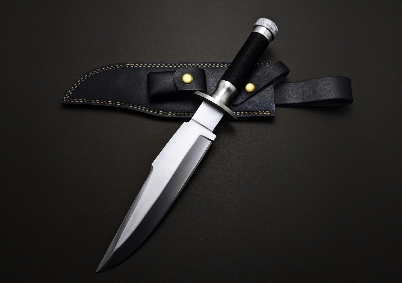 Jack Crain Predator Knife | Handmade Movie Replica with Leather Sheath Unique Blades Runner