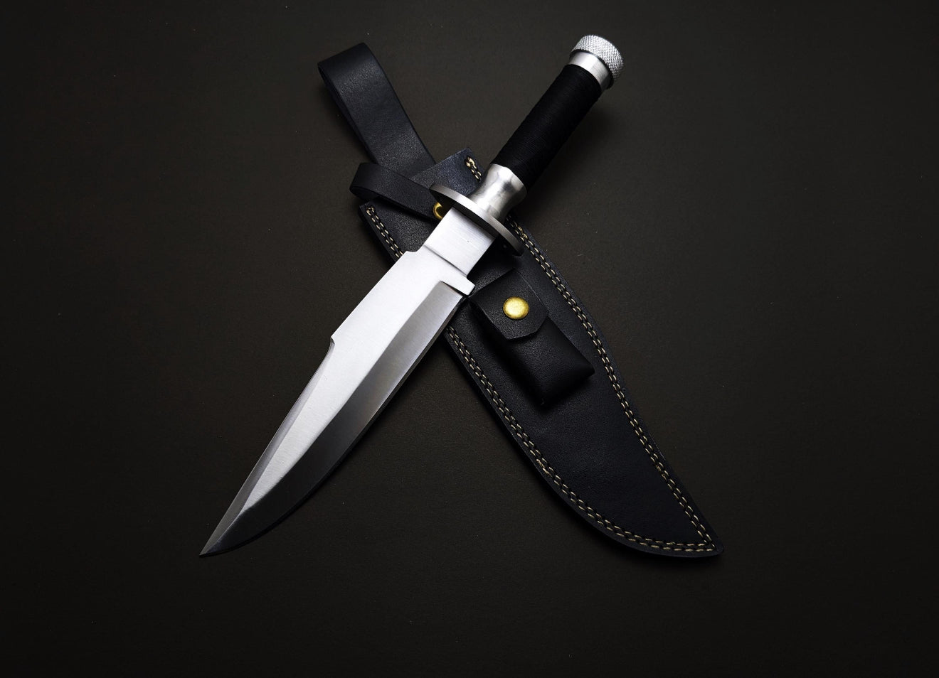Jack Crain Predator Knife | Handmade Movie Replica with Leather Sheath Unique Blades Runner