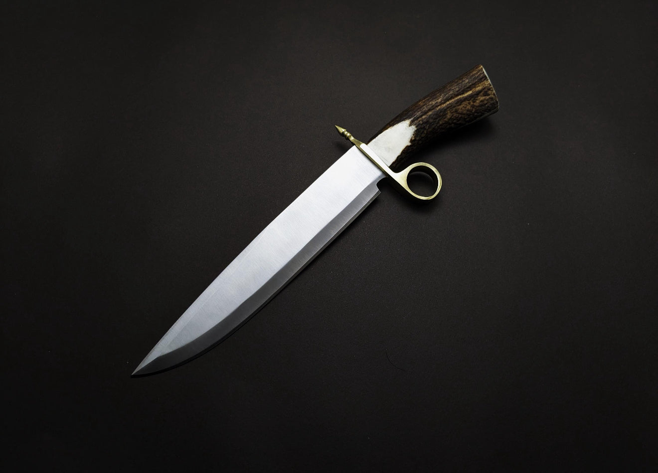 Tombstone Bowie Knife - Stag Antler Handle | Collectible Western Knife Unique Blades Runner