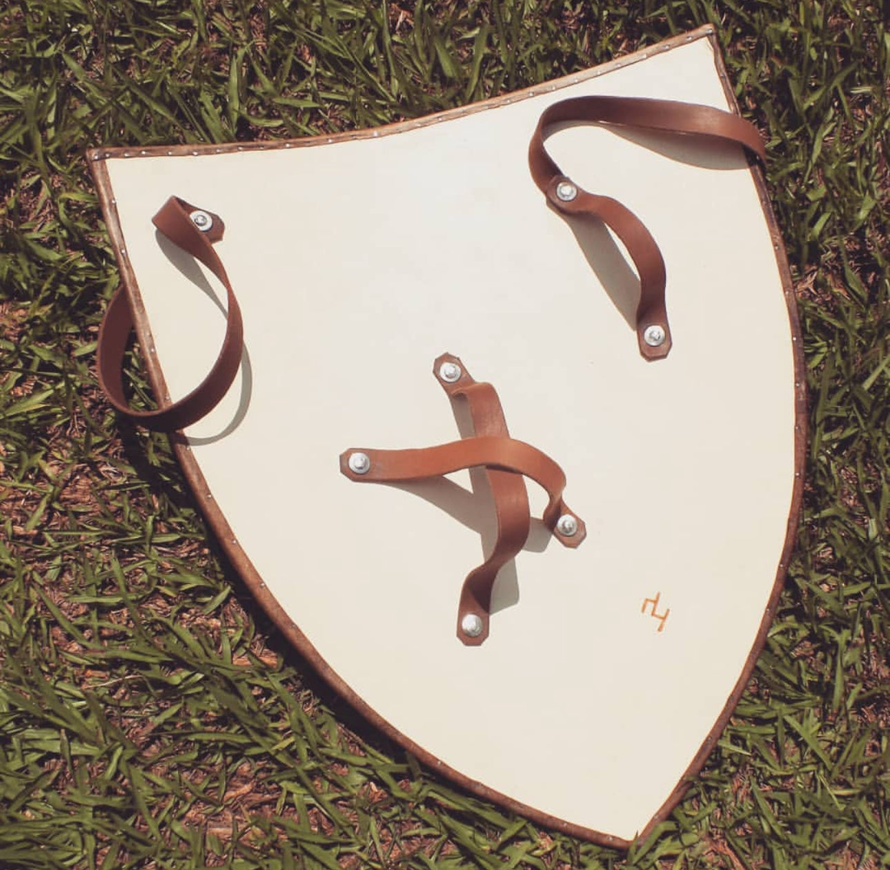 Knight Templar Crusader Heater Shield - Red Cross Medieval Shield Unique Blades Runner
