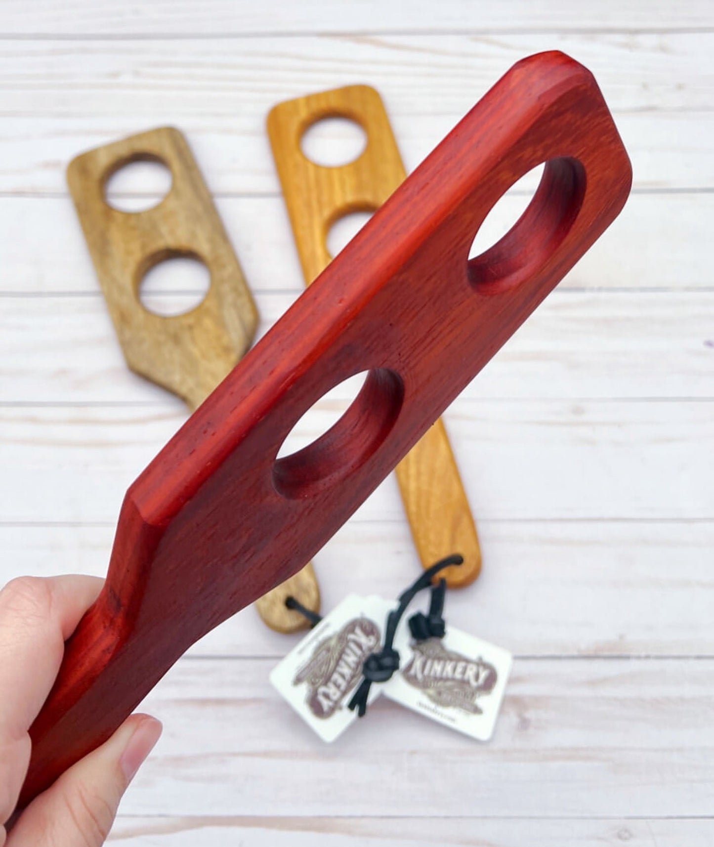 Wood Spanking Paddle & Hairbrush Paddle | Kinky BDSM Gift Unique Blades Runner