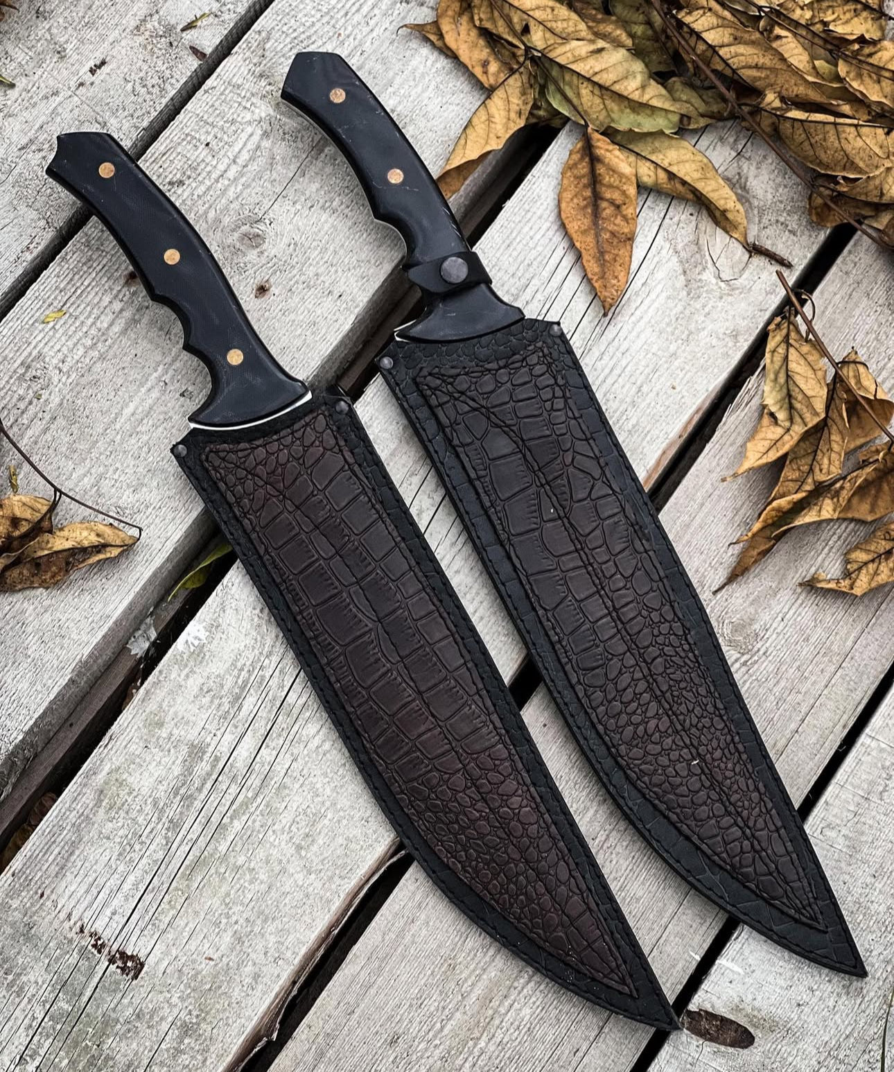 Mirror Polish Hunting Knife Set | Full Tang Tactical Knives with Grip Handle – UBR Unique Blades Runner