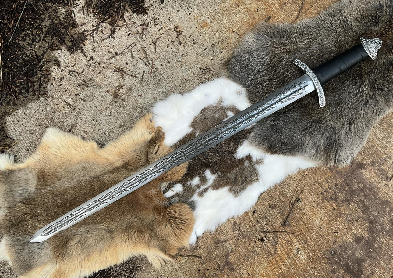 Celtic Knot Viking Sword | High Carbon Steel Custom Engraved Sword Unique Blades Runner