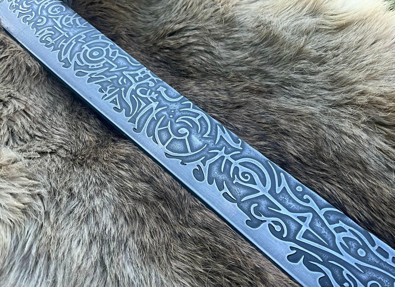 Arcane Fantasy Sword High Carbon Steel | Custom Engraved Sword Knight Blade Unique Blades Runner