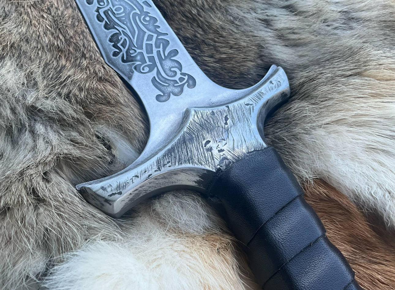 Arcane Fantasy Sword High Carbon Steel | Custom Engraved Sword Knight Blade Unique Blades Runner