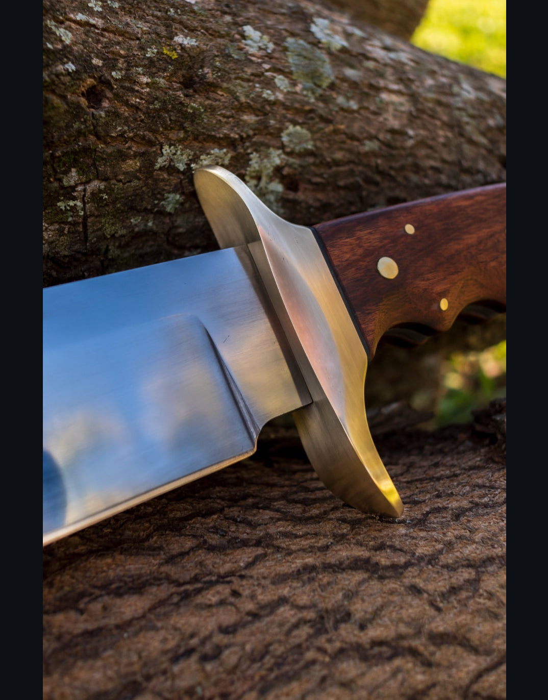 Custom Mirror Polish Bowie Knife – Handmade Stainless Steel Bowie with Leather Sheath Unique Blades Runner