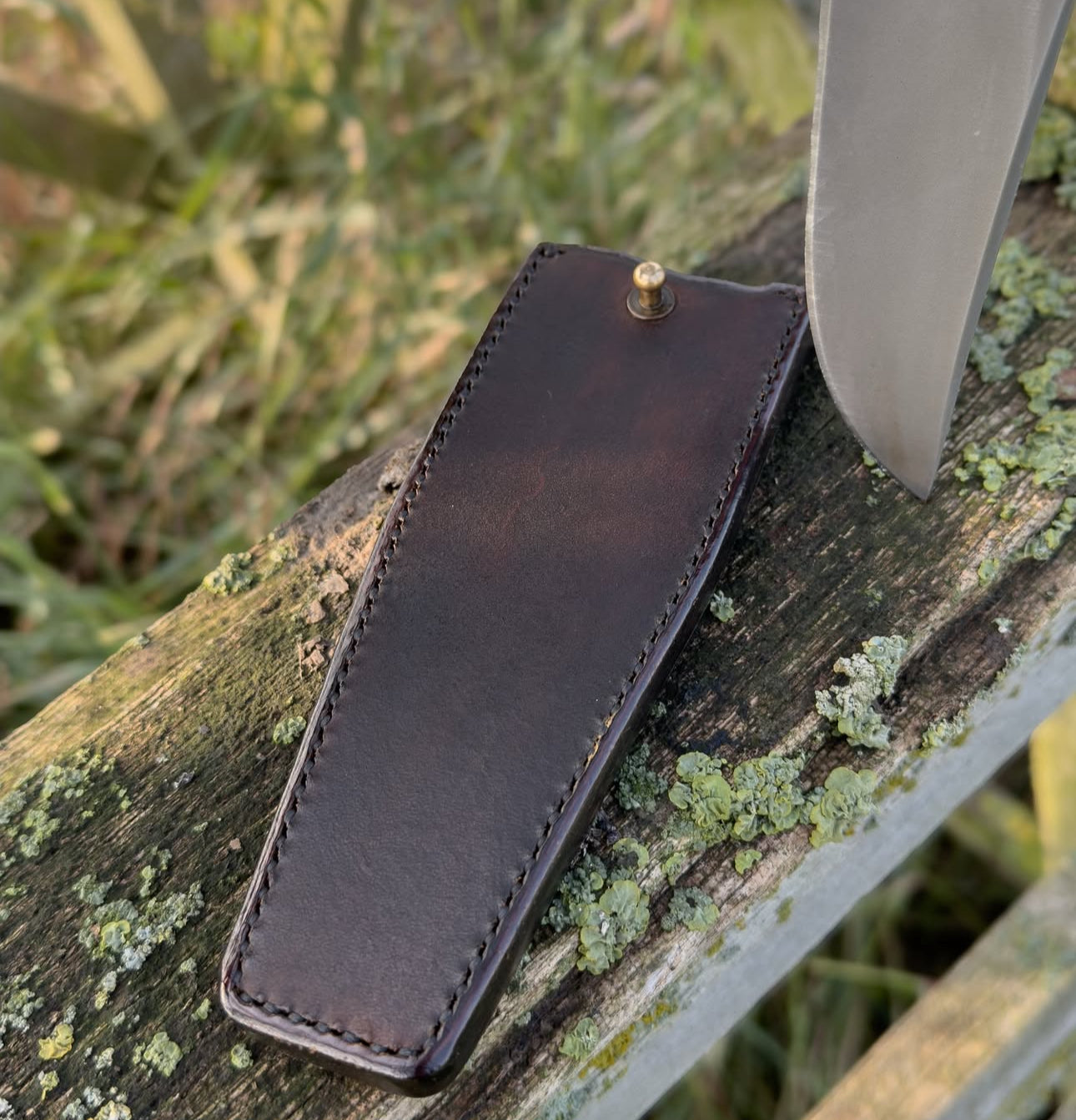 Custom Handmade Carbon Steel Bowie Knife with Leather Sheath Unique Blades Runner