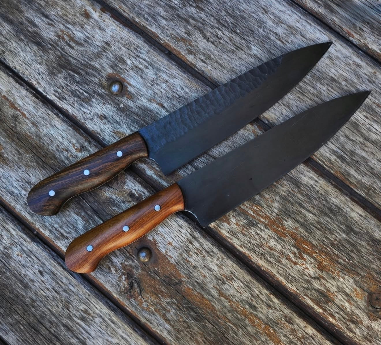 6 Piece Chef Knife Set | Handmade Forged Kitchen Knife Collection Unique Blades Runner