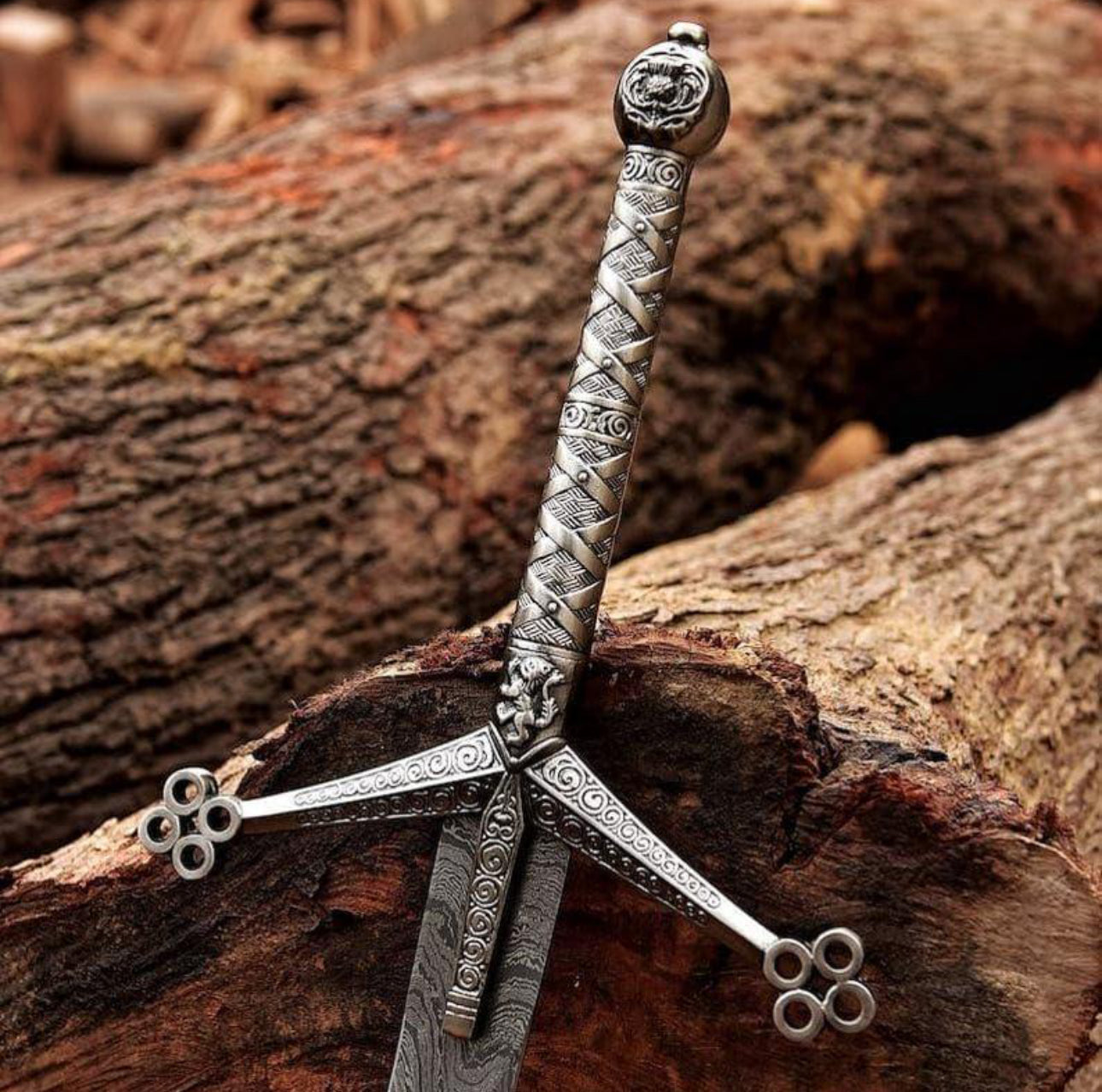 Scottish Claymore Sword Handmade Damascus Steel | Medieval Replica Gift Unique Blades Runner
